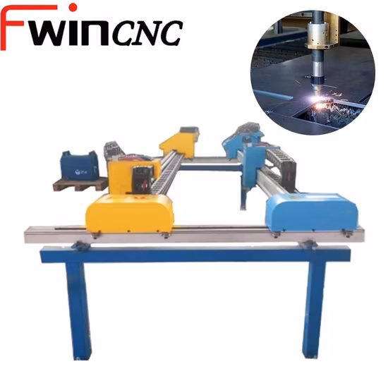 Máquina de corte por plasma CNC de pórtico portátil de ventas superiores con cortador de llama/gas de oxígeno 2060